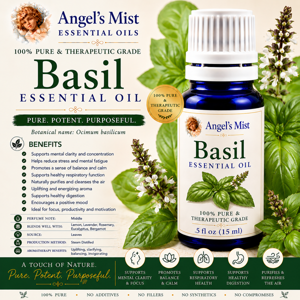 Angel's Mist Basil Essential Oil